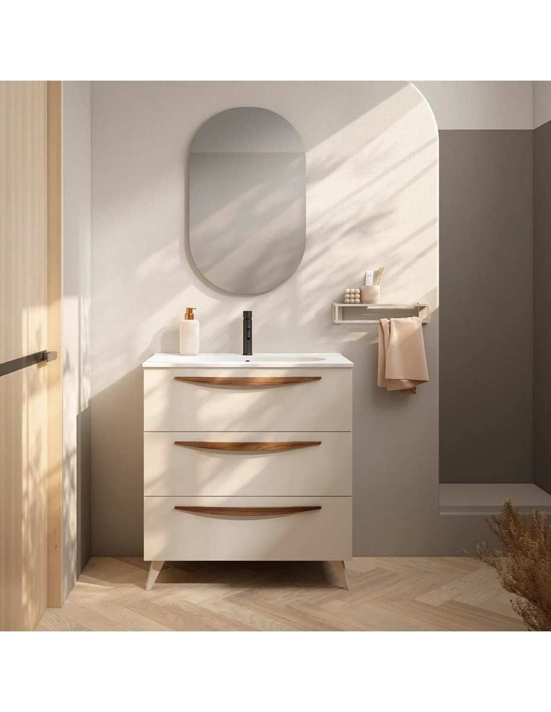 Mueble de baño con patas Arco 3C de Visobath 60-80-100